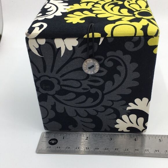 Vera Bradley Baroque fabric ornament storage or trinket box - Picture 10 of 11